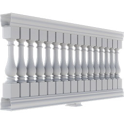 Ekena Millwork - BALKLG - Fiberthane 700 Series Legacy Balustrade Railing Kit