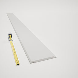 Royal Building Products, Inc - MLDP01X07SLWH - 7 1/8"H x 5/8"P x 96"L, TrueCraft PVC Shiplap/Nickel Gap Planking Moulding, White