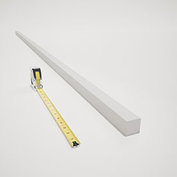 Royal Building Products, Inc - MLDP02X02WM236WH - WM236 - 1 1/2"H x 1 1/2"P x 96"L, TrueCraft PVC Square Moulding, White