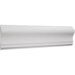 Royal Building Products, Inc - MLDP01X03WM390WH - WM390 - 2 5/8"H x 11/16"P x 96"L, TrueCraft PVC Chair Rail Moulding, White