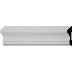 Royal Building Products, Inc - MLDP01X03WM390WH - WM390 - 2 5/8"H x 11/16"P x 96"L, TrueCraft PVC Chair Rail Moulding, White