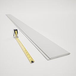 Royal Building Products, Inc - MLDP01X06PLWH - 5 3/4"H x 1/2"P x 96"L, TrueCraft PVC Reversible Beaded Plank Moulding, White