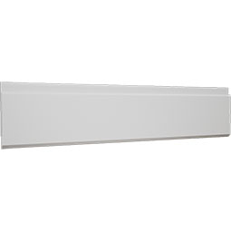 Royal Building Products, Inc - MLDP01X05SLWH - 5 3/8"H x 5/8"P x 96"L, TrueCraft PVC Shiplap/Nickel Gap Planking Moulding, White