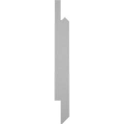 Royal Building Products, Inc - MLDP01X05SLWH - 5 3/8"H x 5/8"P x 96"L, TrueCraft PVC Shiplap/Nickel Gap Planking Moulding, White