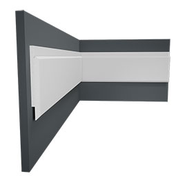 Royal Building Products, Inc - MLDP01X05SLWH - 5 3/8"H x 5/8"P x 96"L, TrueCraft PVC Shiplap/Nickel Gap Planking Moulding, White