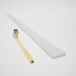 Royal Building Products, Inc - MLDP01X03WM445WH - WM445 - 3 1/4"H x 5/8"P x 96"L, TrueCraft PVC Casing, White