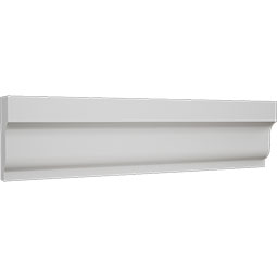 Royal Building Products, Inc - MLDP01X02WM210WH - WM210 - 1 5/8"H x 5/8"P x 96"L, TrueCraft PVC Shingle Moulding, White
