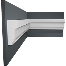 Royal Building Products, Inc - MLDP01X02WM210WH - WM210 - 1 5/8"H x 5/8"P x 96"L, TrueCraft PVC Shingle Moulding, White