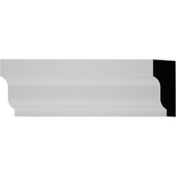 Royal Building Products, Inc - MLDP01X02WM210WH - WM210 - 1 5/8"H x 5/8"P x 96"L, TrueCraft PVC Shingle Moulding, White