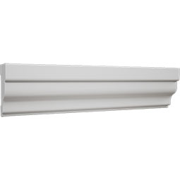 Royal Building Products, Inc - MLDP01X02WM287WH - WM287 - 2"H x 1"P x 96"L, TrueCraft PVC Rake Moulding, White
