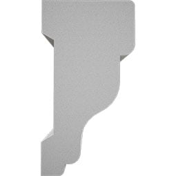 Royal Building Products, Inc - MLDP01X02WM287WH - WM287 - 2"H x 1"P x 96"L, TrueCraft PVC Rake Moulding, White