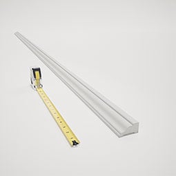 Royal Building Products, Inc - MLDP01X02WM287WH - WM287 - 2"H x 1"P x 96"L, TrueCraft PVC Rake Moulding, White