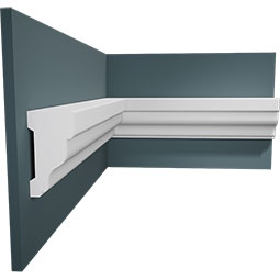 Royal Building Products, Inc - MLDP01X02WM287WH - WM287 - 2"H x 1"P x 96"L, TrueCraft PVC Rake Moulding, White
