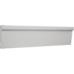 Royal Building Products, Inc - MLDP01X02WM197WH - WM197 - 1 5/8"H x 11/16"P x 96"L, TrueCraft PVC Drip Cap Moulding, White