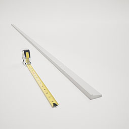 Royal Building Products, Inc - MLDP01X02WM197WH - WM197 - 1 5/8"H x 11/16"P x 96"L, TrueCraft PVC Drip Cap Moulding, White