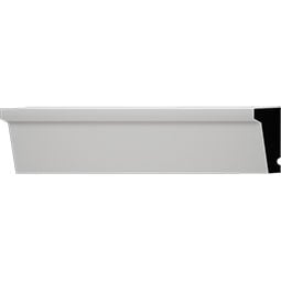 Royal Building Products, Inc - MLDP01X02WM197WH - WM197 - 1 5/8"H x 11/16"P x 96"L, TrueCraft PVC Drip Cap Moulding, White