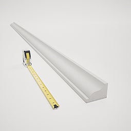 Royal Building Products, Inc - MLDP02X03WH - 2 7/8"H x 2"P x 96"L, TrueCraft PVC Crown Moulding, White