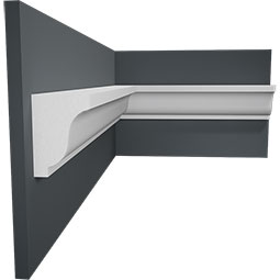 Royal Building Products, Inc - MLDP02X03WH - 2 7/8"H x 2"P x 96"L, TrueCraft PVC Crown Moulding, White
