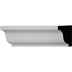 Royal Building Products, Inc - MLDP02X03WH - 2 7/8"H x 2"P x 96"L, TrueCraft PVC Crown Moulding, White