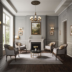 Royal Building Products, Inc - MLDP01X03WCWH - 2 3/4"H x 5/8"P x 96"L, TrueCraft PVC West Coast Casing Moulding, White