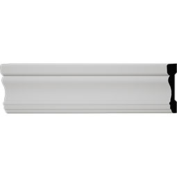 Royal Building Products, Inc - MLDP01X03WCWH - 2 3/4"H x 5/8"P x 96"L, TrueCraft PVC West Coast Casing Moulding, White
