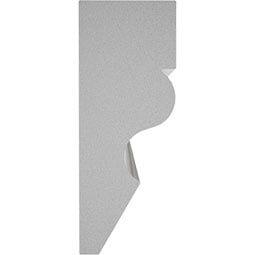 Royal Building Products, Inc - MLDP01X02WM217WH - WM217 - 1 3/4"H x 5/8"P x 96"L, TrueCraft PVC Shingle Moulding, White