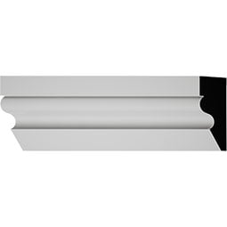 Royal Building Products, Inc - MLDP01X02WM217WH - WM217 - 1 3/4"H x 5/8"P x 96"L, TrueCraft PVC Shingle Moulding, White
