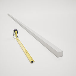Royal Building Products, Inc - MLDP01X01BALWH - WM237 - 1 1/4"H x 1 1/4"P x 96"L, TrueCraft PVC Adjustable Length Square Baluster for Railing, White