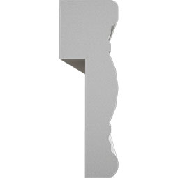 Royal Building Products, Inc - MLDP01X03WSWH - 3"H x 1"P x 96"L, TrueCraft PVC Decorative Wainscot Cap Moulding, White