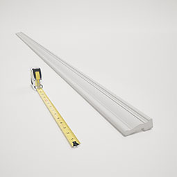 Royal Building Products, Inc - MLDP01X03WSWH - 3"H x 1"P x 96"L, TrueCraft PVC Decorative Wainscot Cap Moulding, White