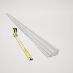 Royal Building Products, Inc - MLDP01X03SHWH - 2 3/4"H x 1 3/8"P x 96"L, TrueCraft PVC Shingle Moulding, White
