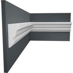 Royal Building Products, Inc - MLDP01X03SHWH - 2 3/4"H x 1 3/8"P x 96"L, TrueCraft PVC Shingle Moulding, White