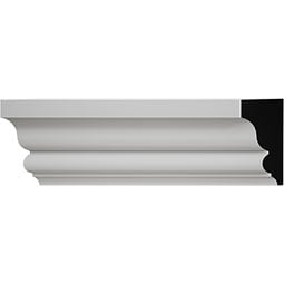 Royal Building Products, Inc - MLDP01X03SHWH - 2 3/4"H x 1 3/8"P x 96"L, TrueCraft PVC Shingle Moulding, White