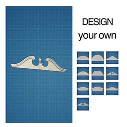 Ekena Millwork - BUILDER-PED - Architectural Grade PVC Pediment