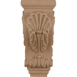  - CORSH2 - AmeriCraft Medium Shell Corbel, 4 3/4"W x 5 1/2"D x 10 1/2"H
