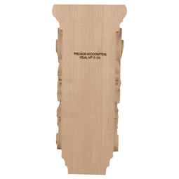  - CORSH2 - AmeriCraft Medium Shell Corbel, 4 3/4"W x 5 1/2"D x 10 1/2"H