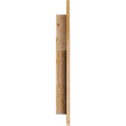 Ekena Millwork - GVWPE - Rustic Wood Peaked Top Wood Gable Vent