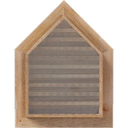 Ekena Millwork - GVWPE - Rustic Wood Peaked Top Wood Gable Vent