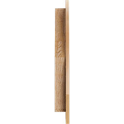 Ekena Millwork - GVWQL - Rustic Wood Quarter Round Top Left Gable Vent
