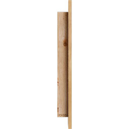 Ekena Millwork - GVWQR - Rustic Wood Quarter Round Top Right Gable Vent