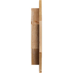 Ekena Millwork - GVWOH - Rustic Wood Horizontal Elongated Octagon Gable Vent