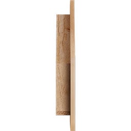 Ekena Millwork - GVWOL - Rustic Wood Half Octagon Top Left Gable Vent