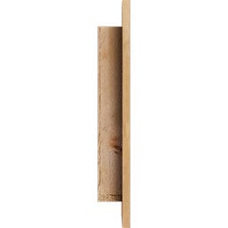 Ekena Millwork - GVWOR - Rustic Wood Half Octagon Top Right Gable Vent
