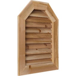 Ekena Millwork - GVWOT - Rustic Wood Octagonal Top Gable Vent
