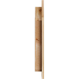 Ekena Millwork - GVWOT - Rustic Wood Octagonal Top Gable Vent