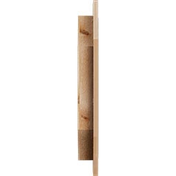 Ekena Millwork - GVWOV - Rustic Wood Vertical Elongated Octagon Gable Vent