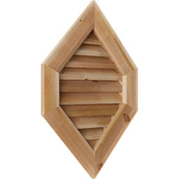 Ekena Millwork - GVWVP - Rustic Wood Vertical Peaked Gable Vent