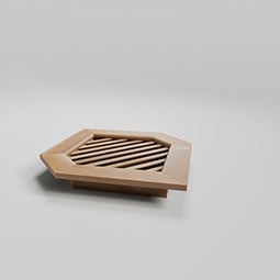 Ekena Millwork - GVWVP - Rustic Wood Vertical Peaked Gable Vent