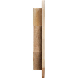 Ekena Millwork - GVWRE - Rustic Wood Horizontal Round Ended Gable Vent