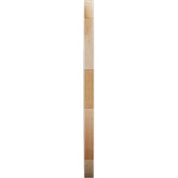 Ekena Millwork - GVWVR - Rustic Wood Vertical Round Ended Gable Vent